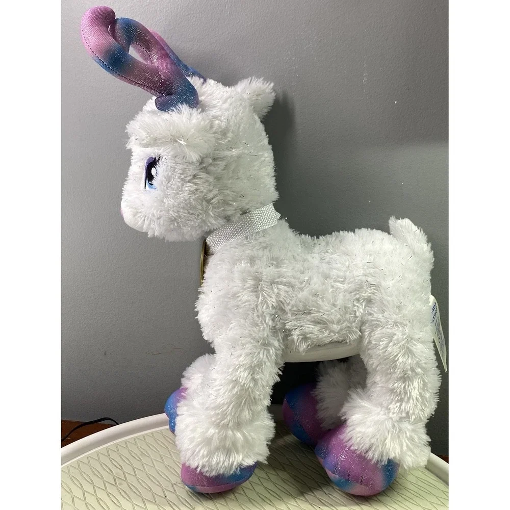 🔥BAB Build A Bear RARE Jumbo Glisten‎ Reindeer Plush Stuffed Animal Toy White